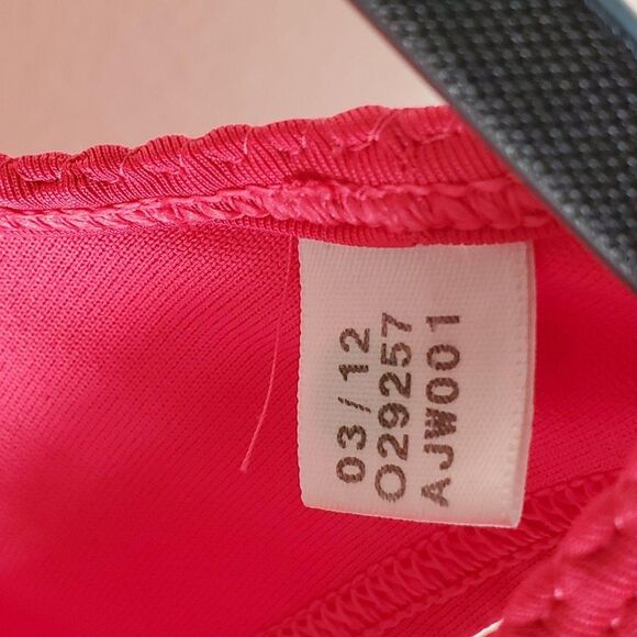 Adidas Womens Tank Pink L Three Stripes Workout Sleeveless Active Top - Picture 5 of 6